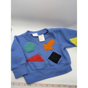 Funkins Geometric Shapes Sweatshirt Vtg Size 12 Months Pullover Bright Colors